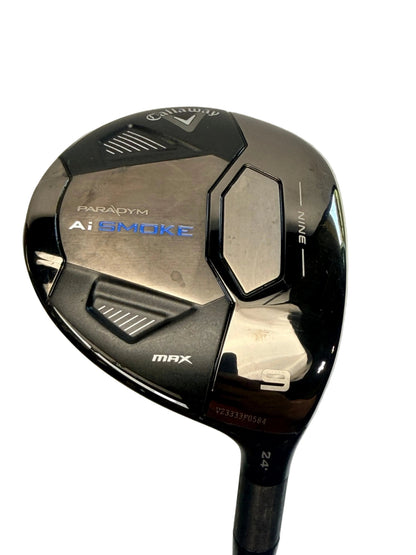 Callaway Ai Smoke 9 Wood 24° Cypher Black 40g Senior Flex (Used)
