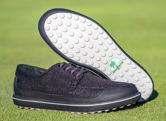 Margaritaville Men's Gimme Black/Grey Golf Shoe