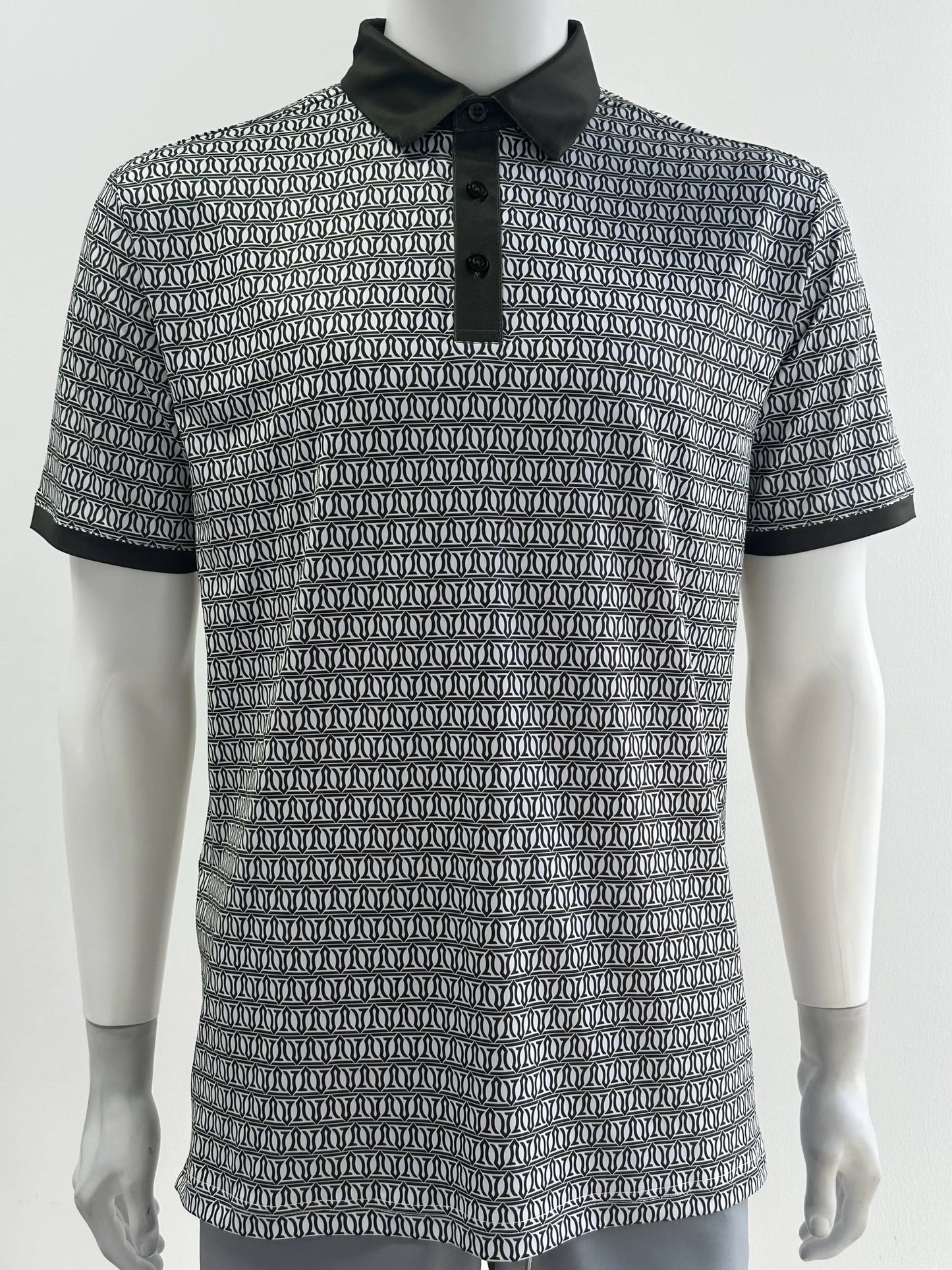 Sage Green Mosaic Performance Polo