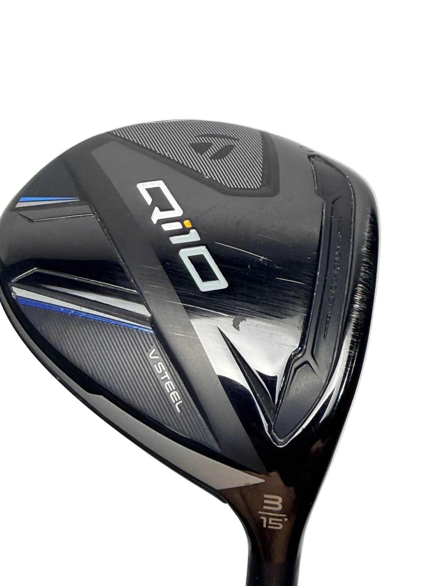 TaylorMade Qi10 V Steel 3 Wood 15° Helium 5F2 Senior Flex (Used)