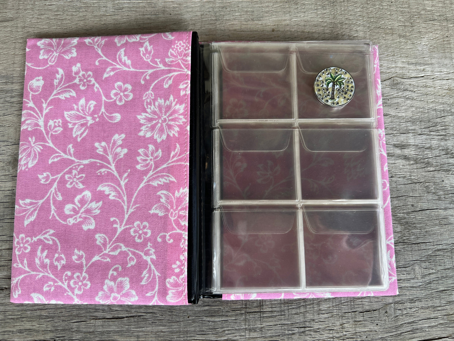 Pink Flowers Ball Mark Buddy