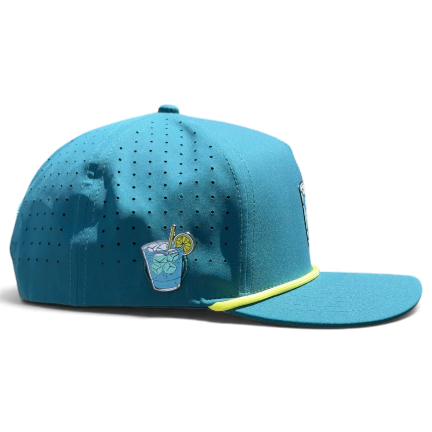Water Hazard Golf Hat | Snapback Cap | Built-in Magnetic Ball Marker Holder + Marker Included | Adjustable