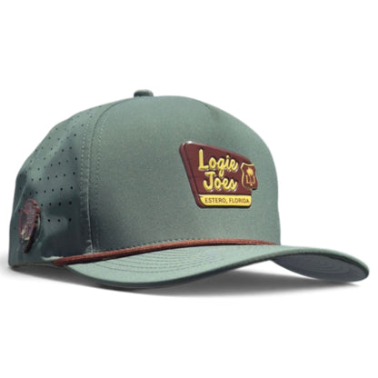 Estero Outpost Golf Hat | Snapback Cap | Built-in Magnetic Ball Marker Holder + Marker Included | Adjustable | Parks & Recreation