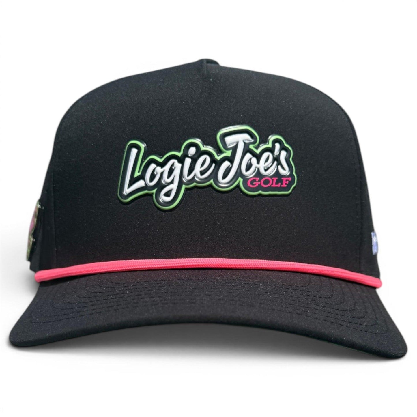 Logie Joe’s "Classic" Golf Hat | Snapback Cap | Built-in Magnetic Ball Marker Holder + Marker Included | Adjustable Script Logo