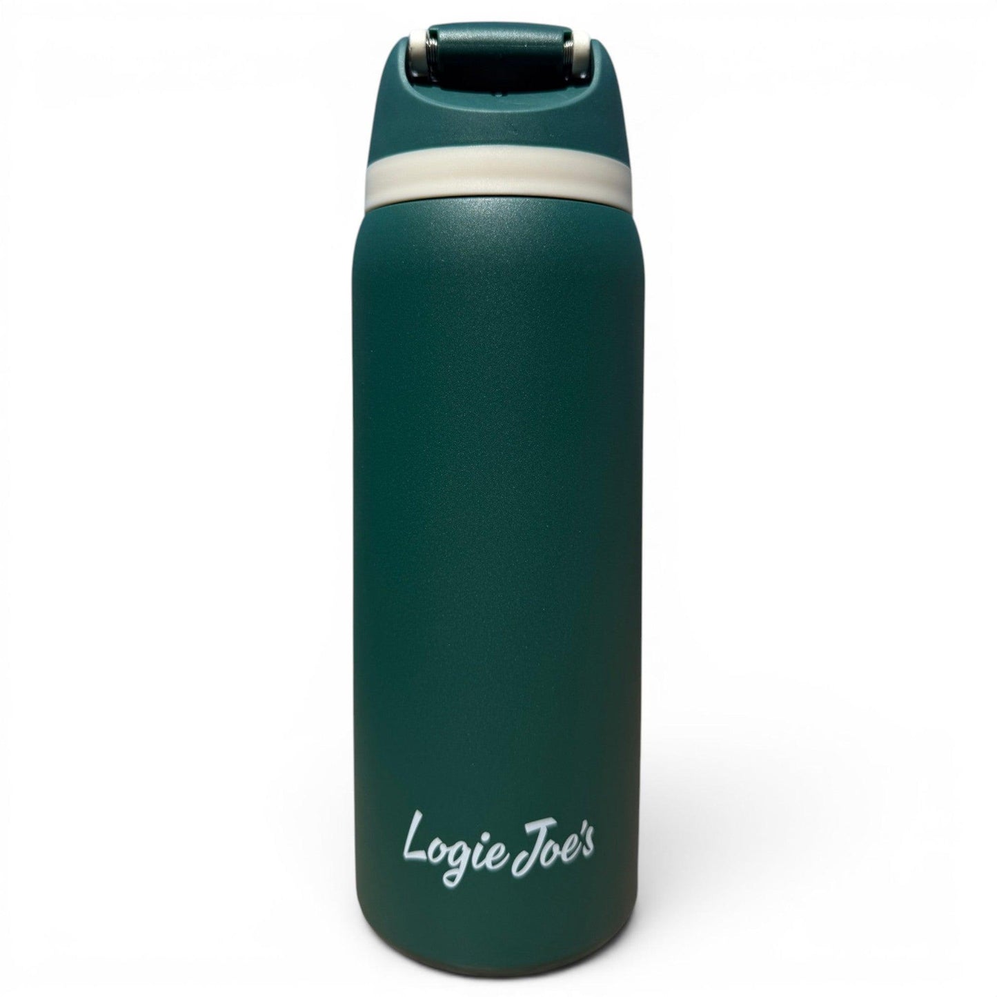Hydration Bottle – The Longhorn | 32oz Insulated Stainless Steel | Flip Straw Lid w/ Handle