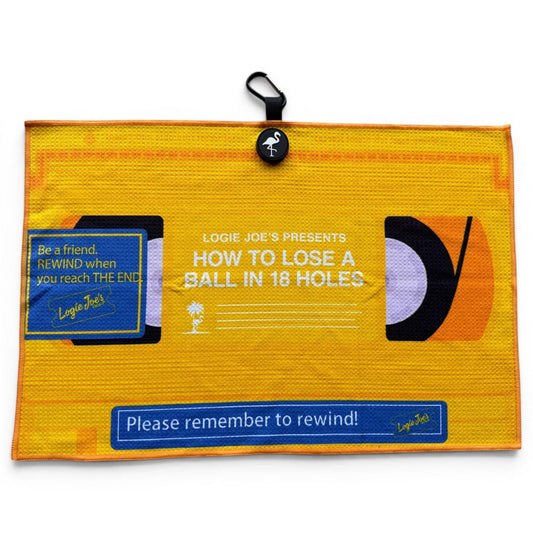 Block Party Golf Towel | 24” x 16” Microfiber Towel | Magnetic Clip & Carabiner | Premium Golf Accessory