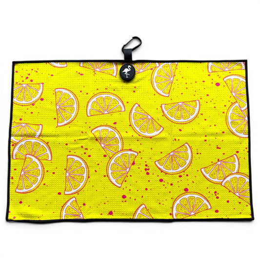 Main Squeeze Golf Towel | 24” x 16” Microfiber Towel | Magnetic Clip & Carabiner | Premium Golf Accessory