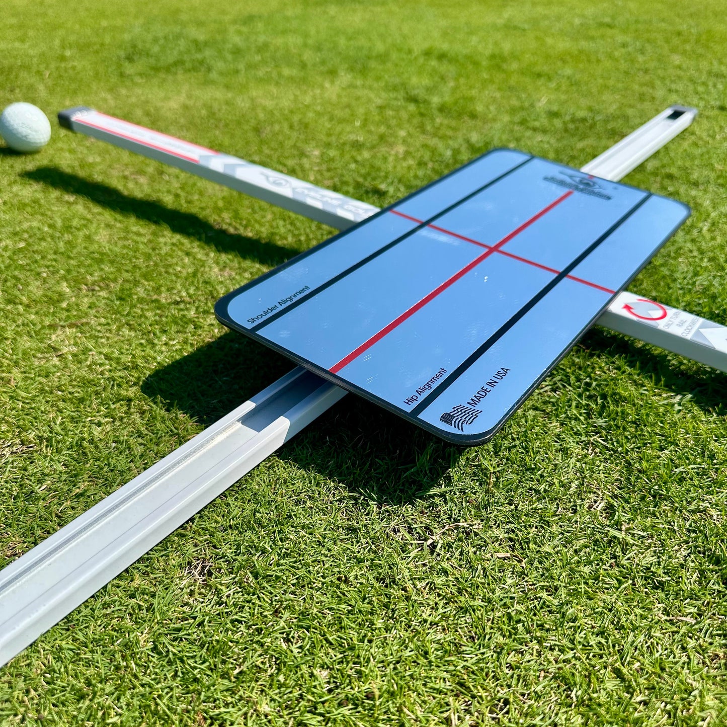 Practice-T Alignment & Ball Position Guide (White)