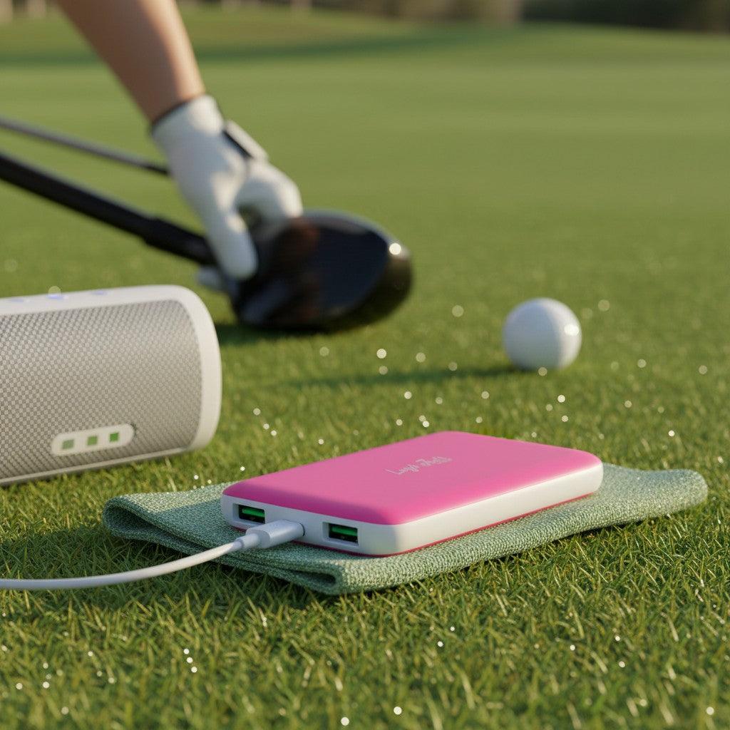 Fast Charge Power Bank | 10,000mAh Portable Charger | Slim USB-C Battery Pack for iPhone & Android | Travel & Golf Ready