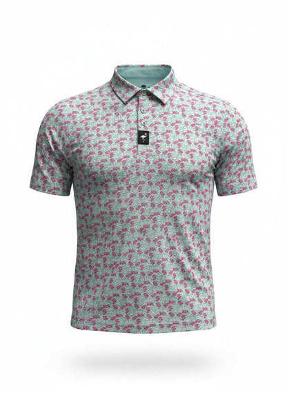 Men's Frosted Animal Cookies Golf Polo | Moisture-Wicking Performance Stretch Golf Shirt