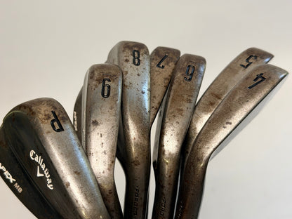 Callaway Apex MB Raw 2018 Irons 4-PW KBS C-Taper 120 Stiff Golf Pride V55 RH