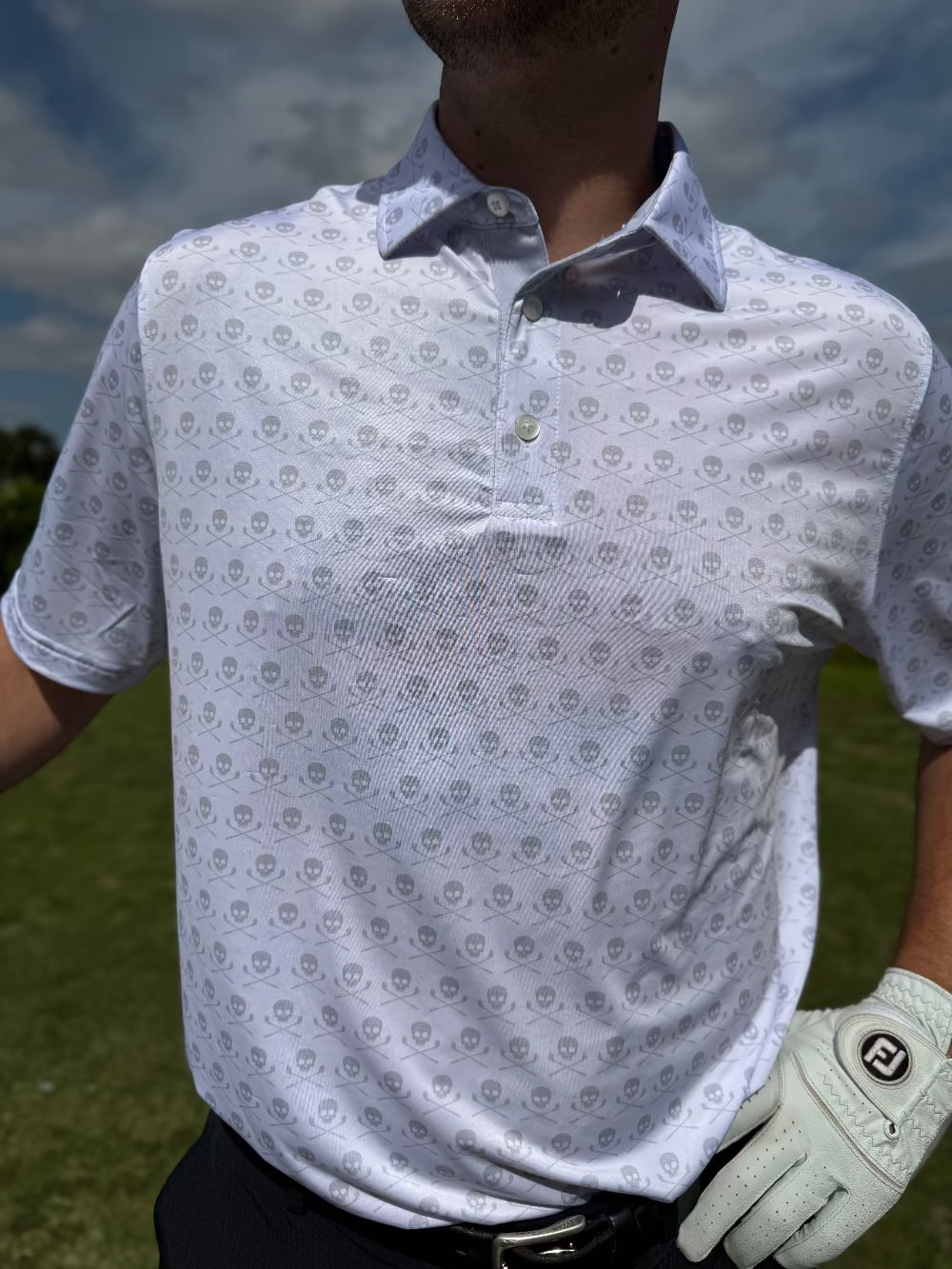 Bad Cards Performance Polo (White)