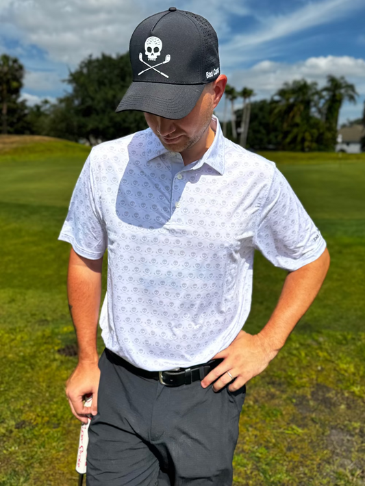 Bad Cards Performance Polo (White)