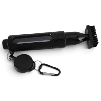 Logie Joe's Club Scrub Brush | Refillable Golf Club Cleaner | Retractable Clip, Strong Bristles & Golf Bag Attachment