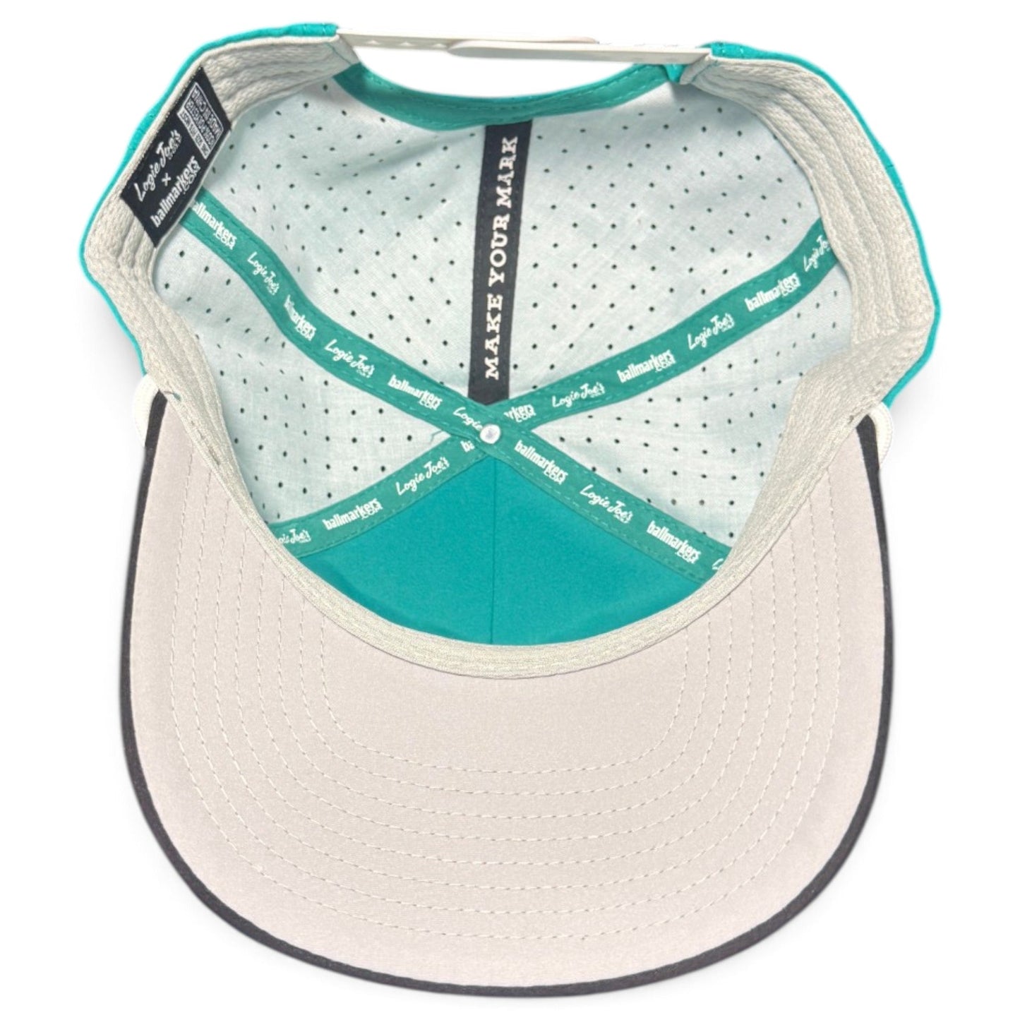 Mountain Moonrise Golf Hat | Snapback Cap | Built-in Magnetic Ball Marker Holder + Marker Included | Adjustable