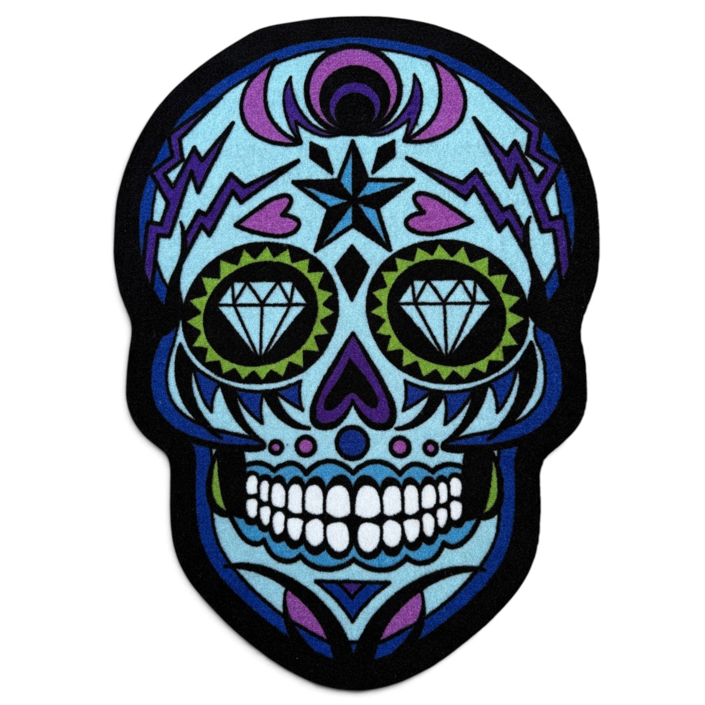 Blue Sugar Skull | Golf Shop Mat Rug | Golf Accessory