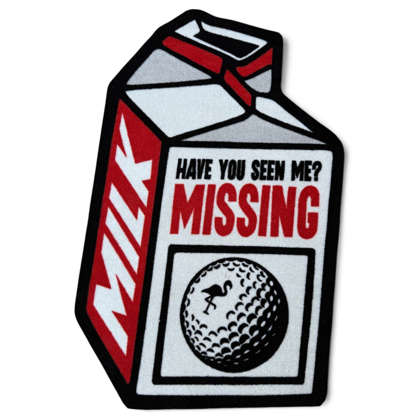 Missing Ball Milk Carton | Golf Shop Mat Rug | Golf Accessory