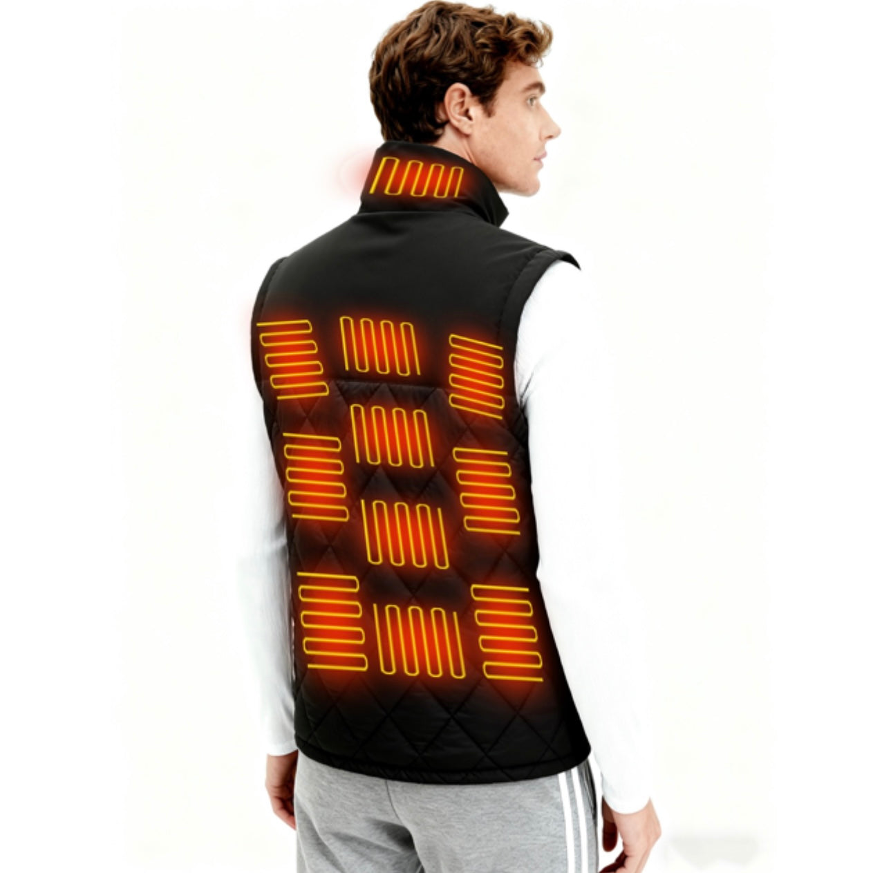 Dual-Control Heated Vest – 17-Zone USB Heated Winter Vest