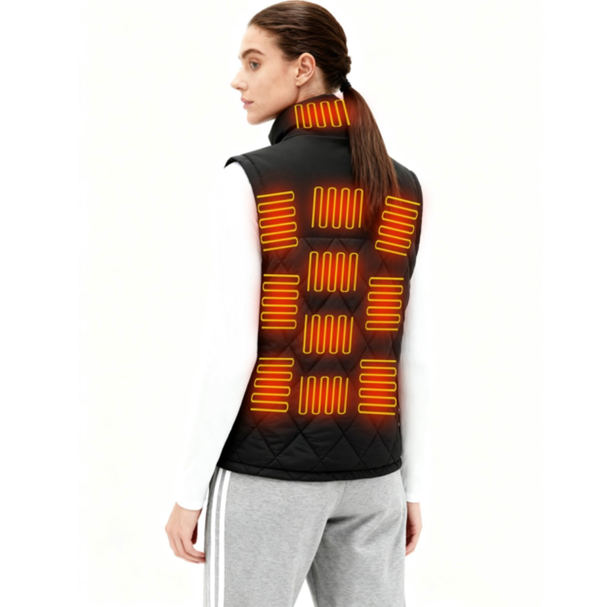Dual-Control Heated Vest – 17-Zone USB Heated Winter Vest