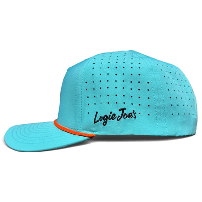 Canyon Golf Hat | Snapback Cap | Built-in Magnetic Ball Marker Holder + Marker Included | Adjustable Teal Adventure
