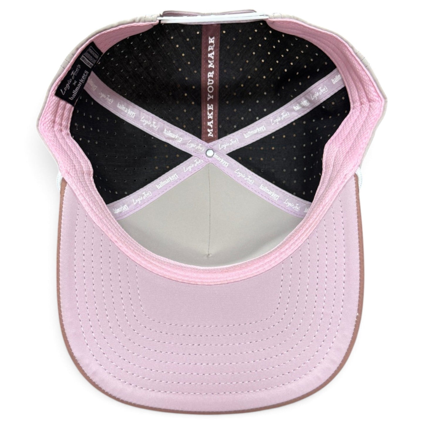 Orangutan Golf Hat | Snapback Cap | Built-in Magnetic Ball Marker Holder + Marker Included | Adjustable Ape Tan