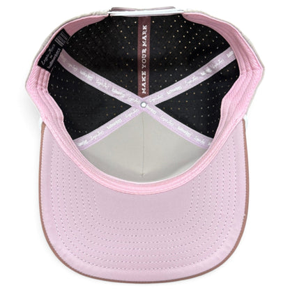 Orangutan Golf Hat | Snapback Cap | Built-in Magnetic Ball Marker Holder + Marker Included | Adjustable Ape Tan