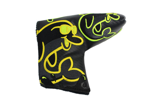 Swag Golf - Flipper Yellow Buy Low Sell High *opened, no bag* Blade Putter Headcover - GOLF LEAGUE