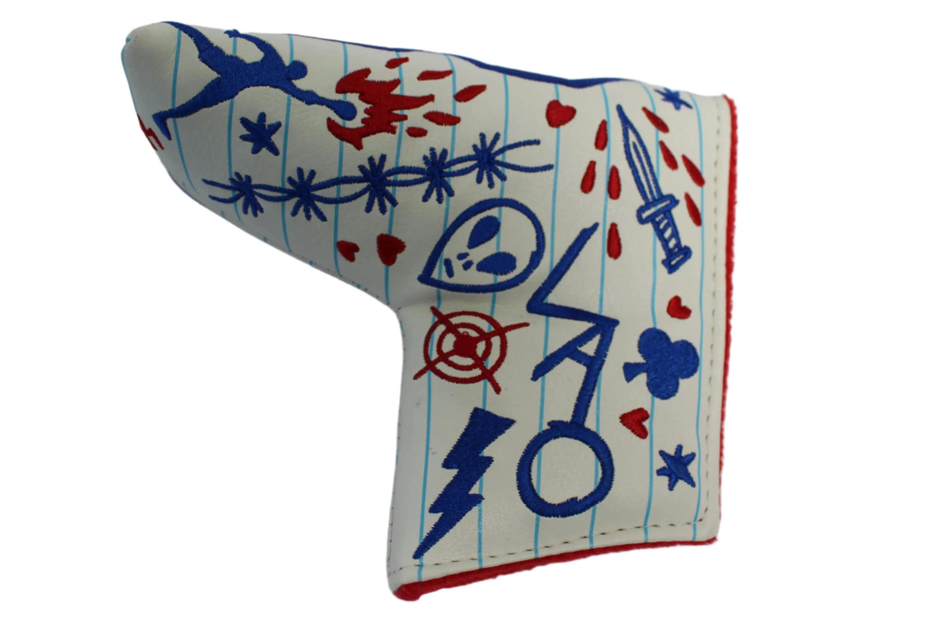 Swag Golf - S Cover Notebook Paper *opened, no bag* Blade Putter Headcover - GOLF LEAGUE