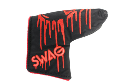 Swag Golf - Melting Skull Black & Red *opened* Blade Putter Headcover - GOLF LEAGUE