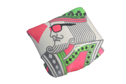 Swag Golf - Pink and Green King Mallet Putter Headcover - GOLF LEAGUE