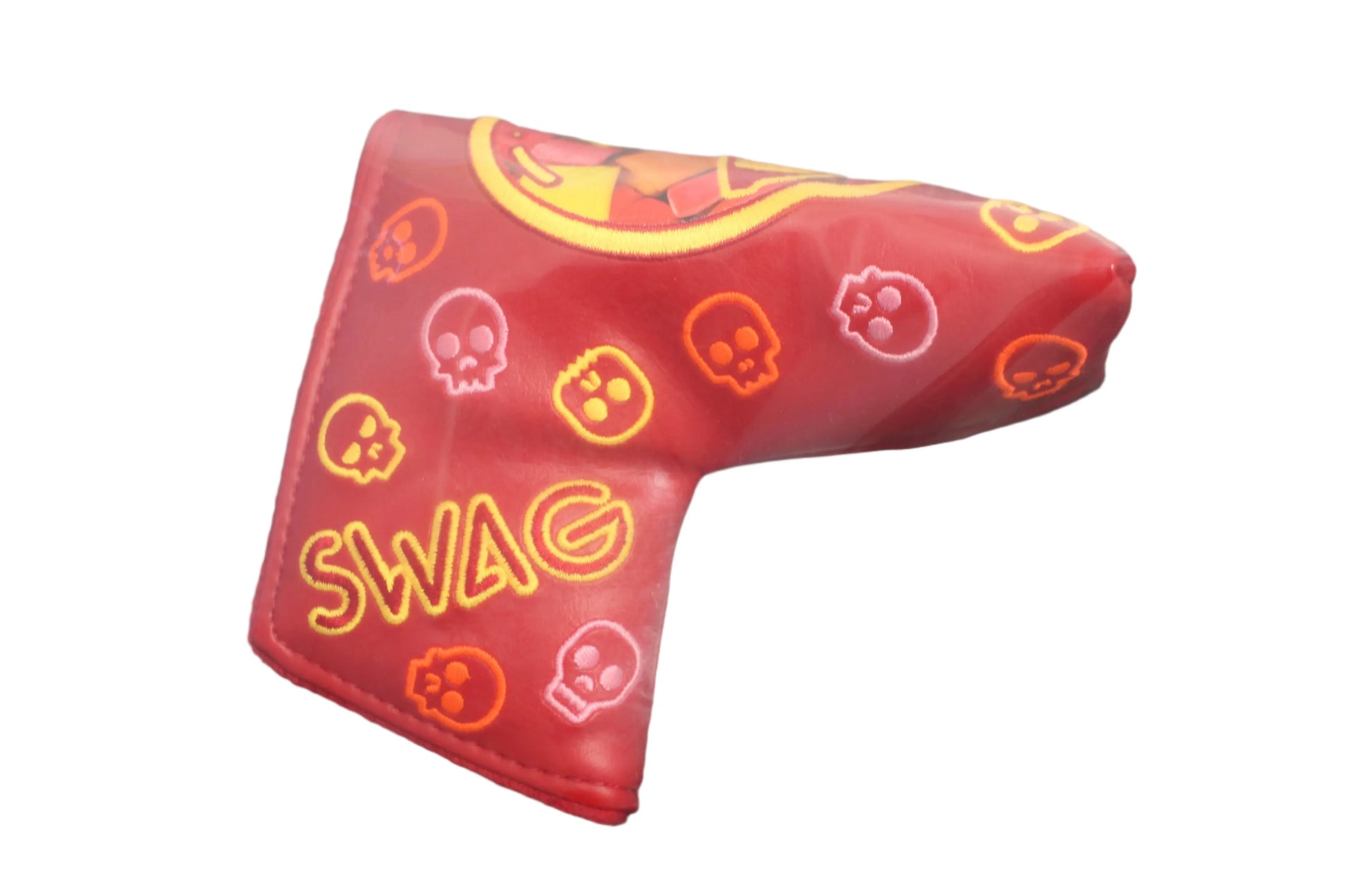 Swag Golf - Candy (Starburst) Red Skulls Blade Putter Headcover - GOLF LEAGUE