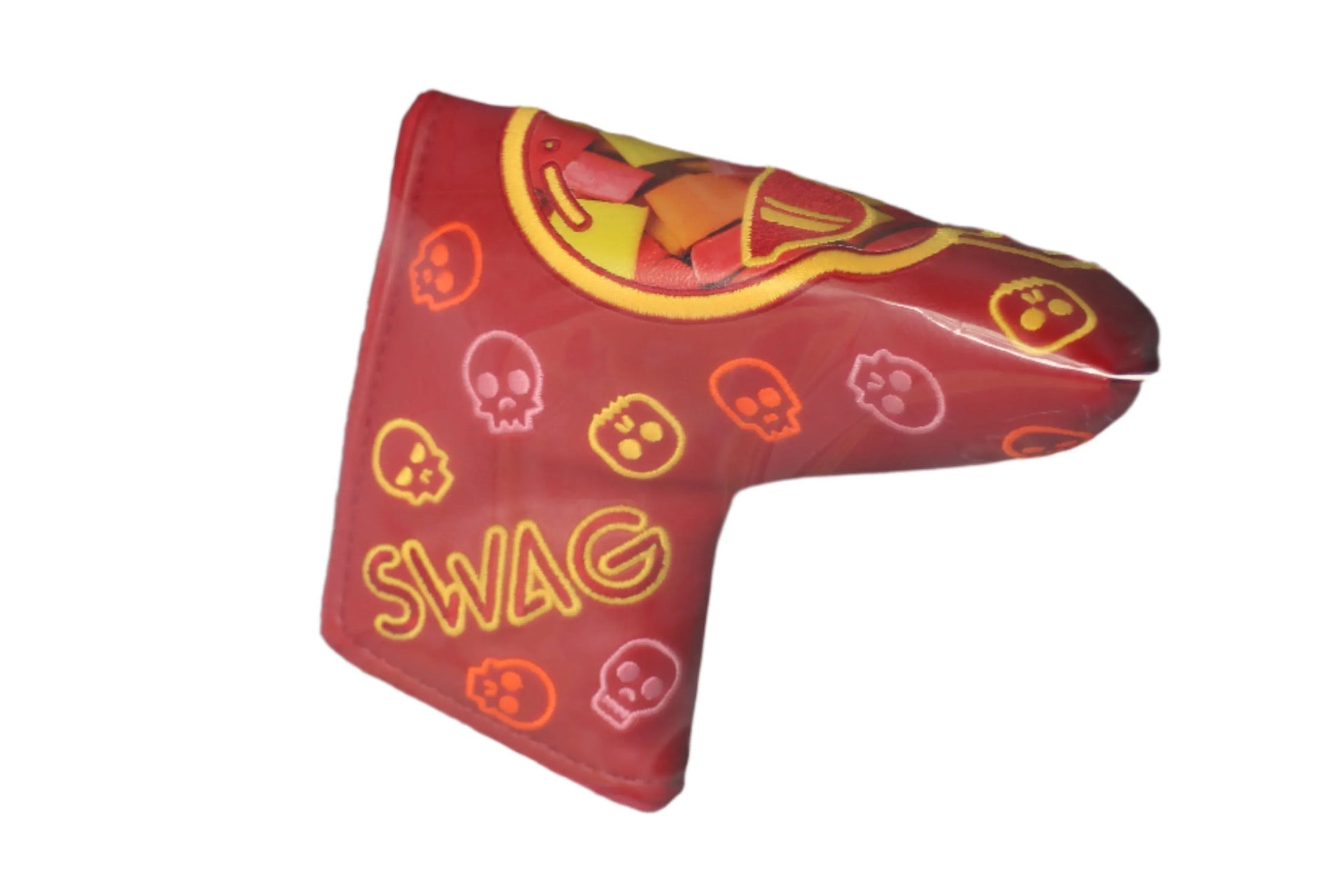 Swag Golf - Candy (Starburst) Red Skulls Blade Putter Headcover - GOLF LEAGUE
