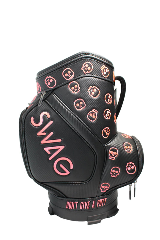 Swag Golf - COTM Pink Skulls Den Caddy Bag - GOLF LEAGUE