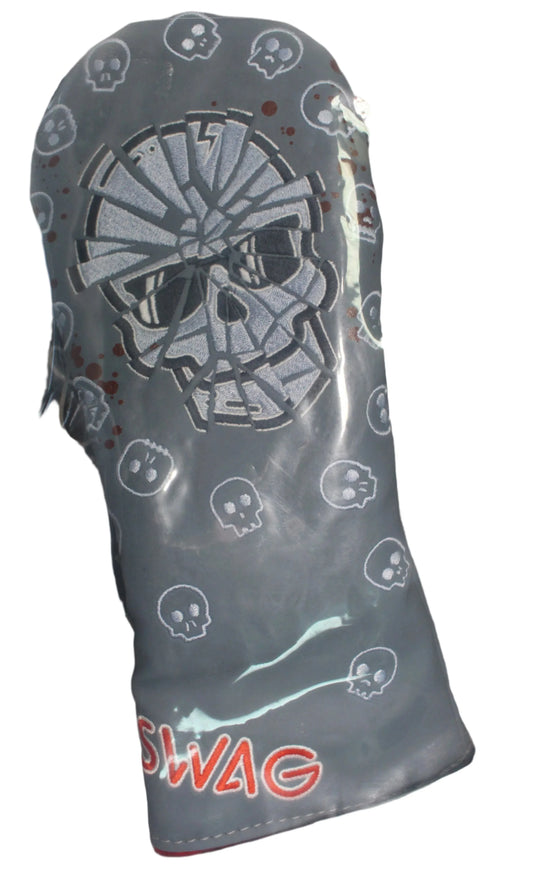 Swag Golf - Shatter Skull Grey Fairway Wood Headcover - GOLF LEAGUE
