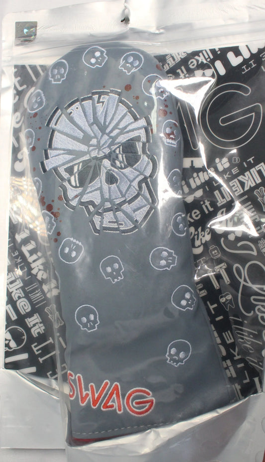Swag Golf - Shatter Skull Grey Fairway Wood Headcover - GOLF LEAGUE