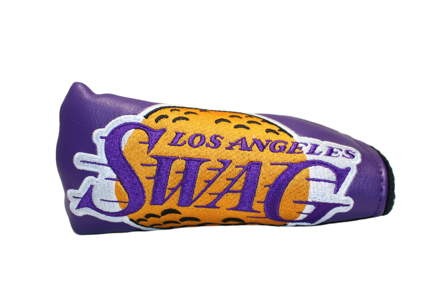 Swag Golf - LA Swag Purple (Lakers) VERY RARE *opened* Blade Putter Headcover - GOLF LEAGUE
