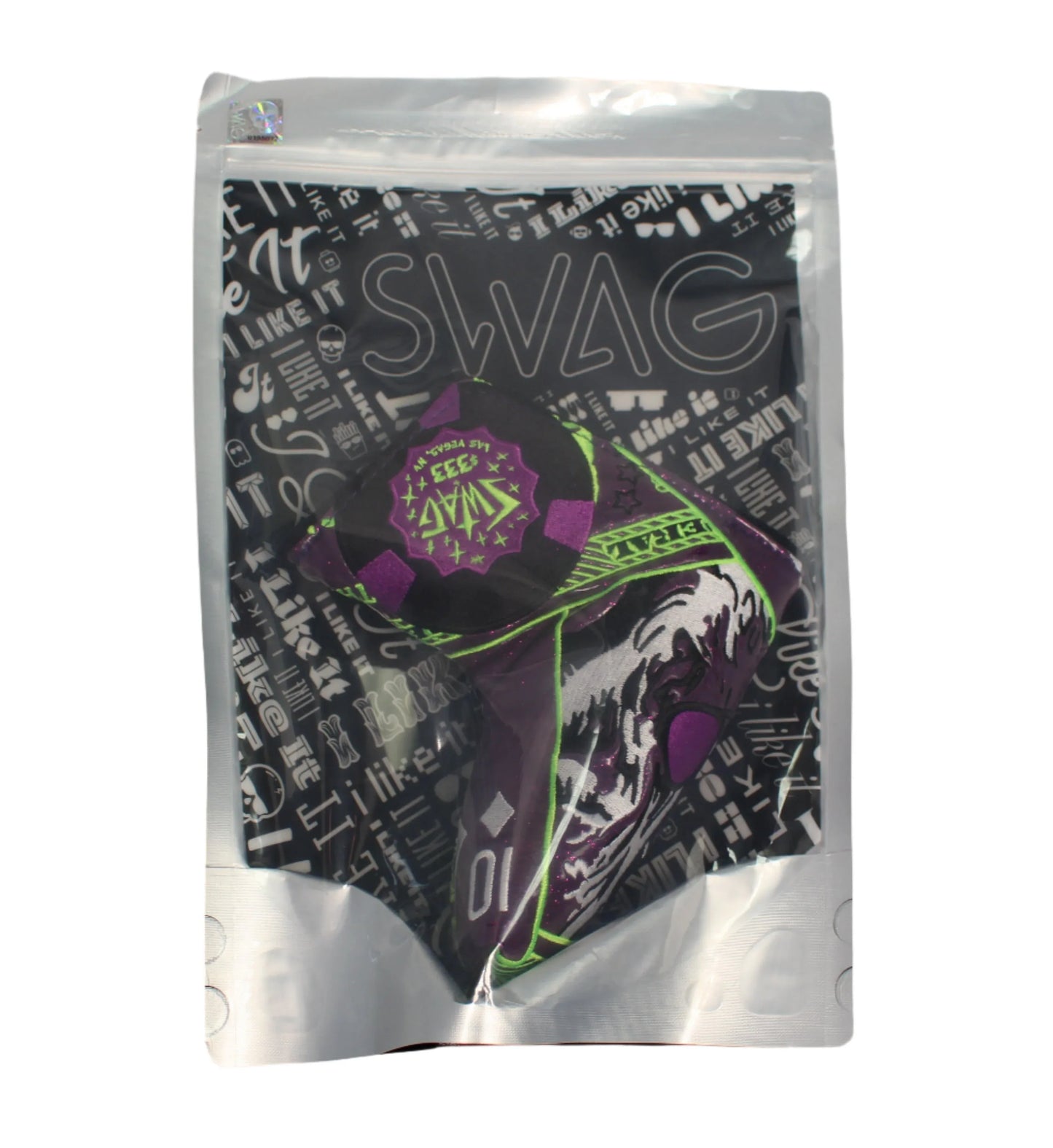 Swag Golf - Las Vegas Yeti $333 Purple and Neon Green Blade Putter Headcover - GOLF LEAGUE