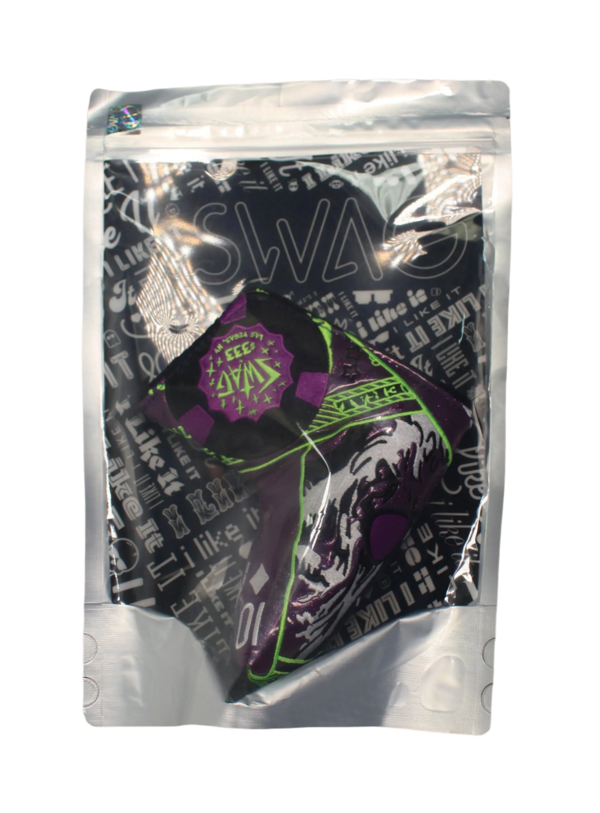 Swag Golf - Las Vegas Yeti $333 Purple and Neon Green Blade Putter Headcover - GOLF LEAGUE