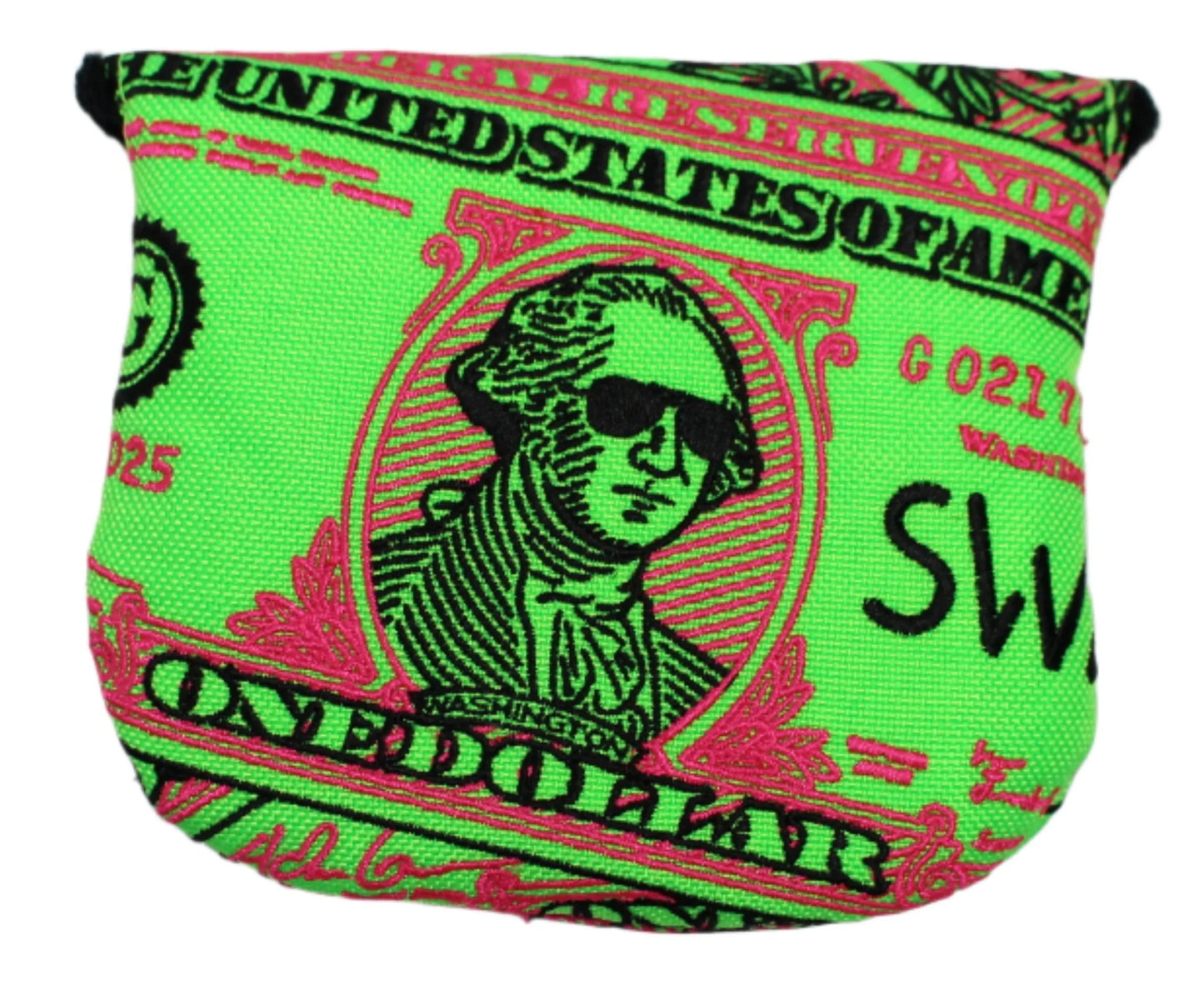 Swag Golf - Almighty Dollar 5.0 Washington Mallet Putter Headcover *opened, no bag* - GOLF LEAGUE