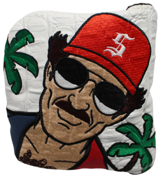 Swag Golf - Private Investigator (Magnum PI) 2.0 White Mallet Putter Headcover *opened, no bag* - GOLF LEAGUE