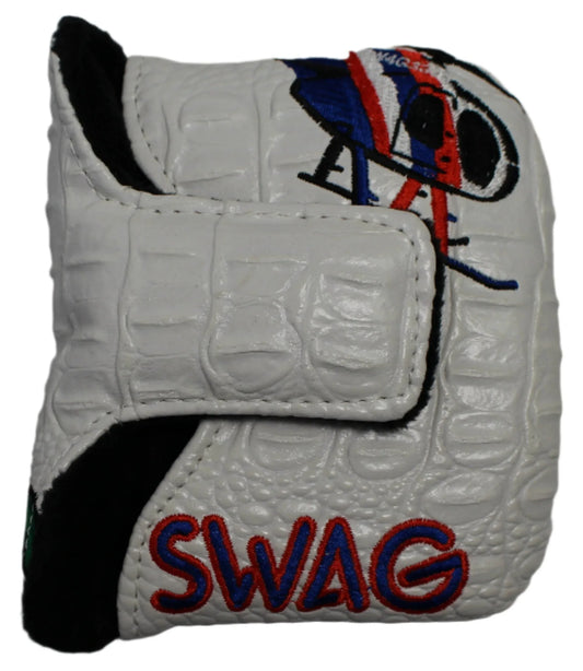 Swag Golf - Private Investigator (Magnum PI) 2.0 White Mallet Putter Headcover *opened, no bag* - GOLF LEAGUE