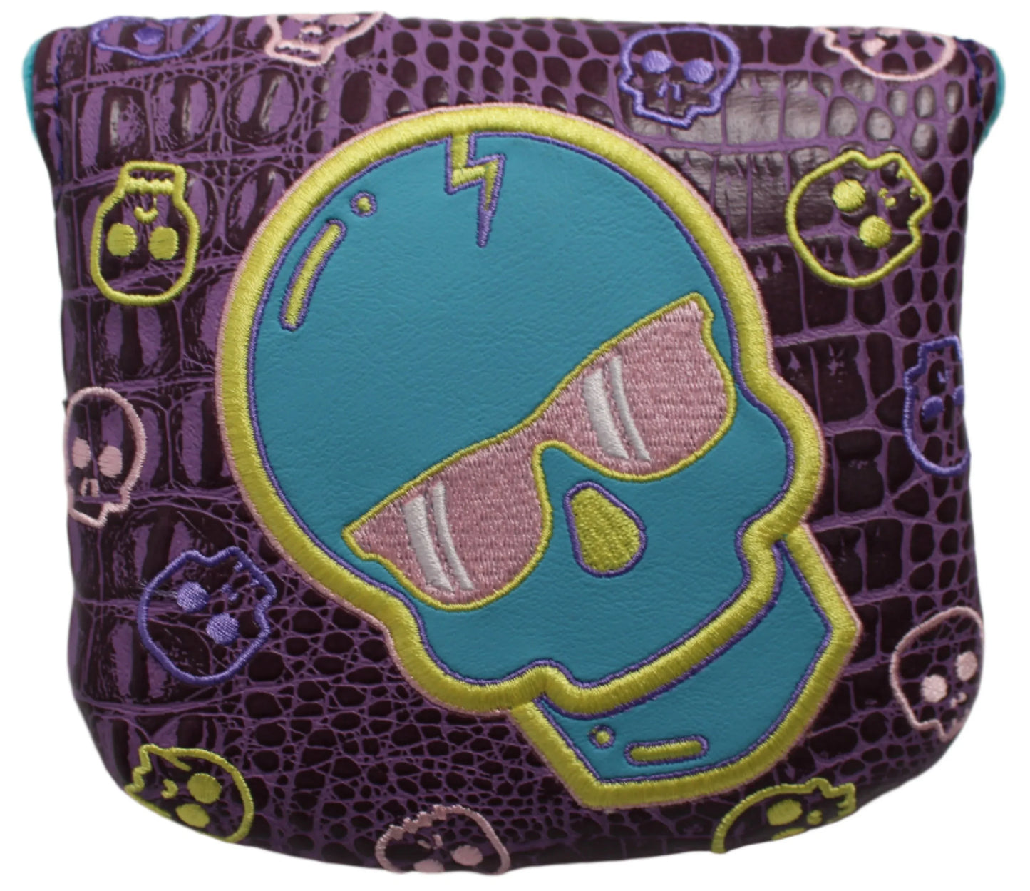 Swag Golf - Pastel Purple Skull Mallet Putter Headcover *opened, no bag* - GOLF LEAGUE