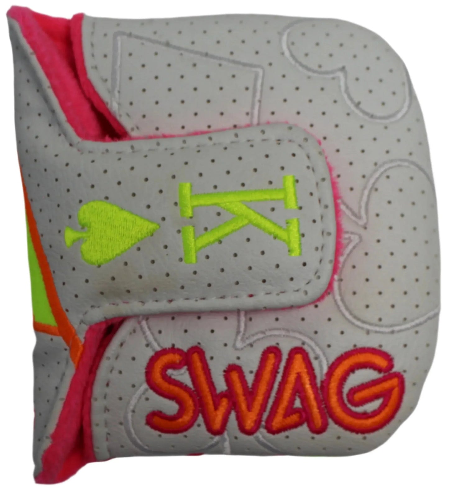 Swag Golf - Orange & Bolt King Mallet Putter Headcover *opened, no bag* - GOLF LEAGUE