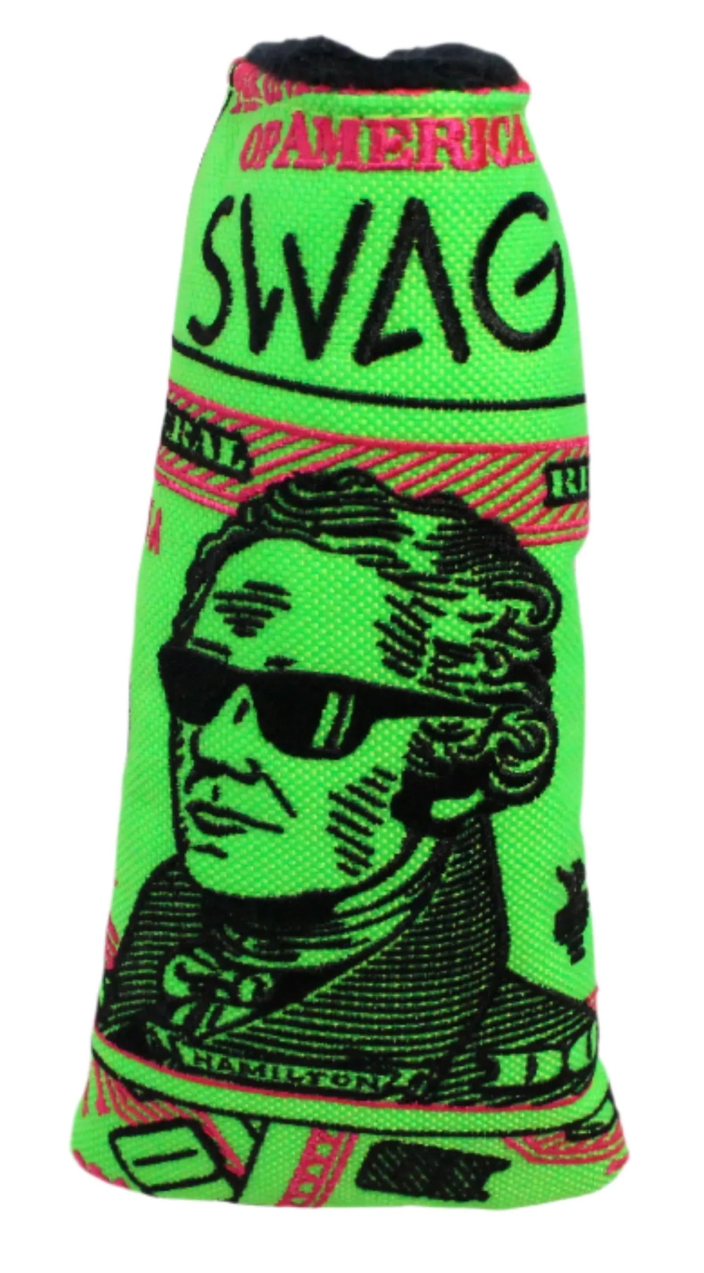 Swag Golf - Almighty Dollar 5.0 Alexander Hamilton Blade Putter Headcover *opened, no bag* - GOLF LEAGUE
