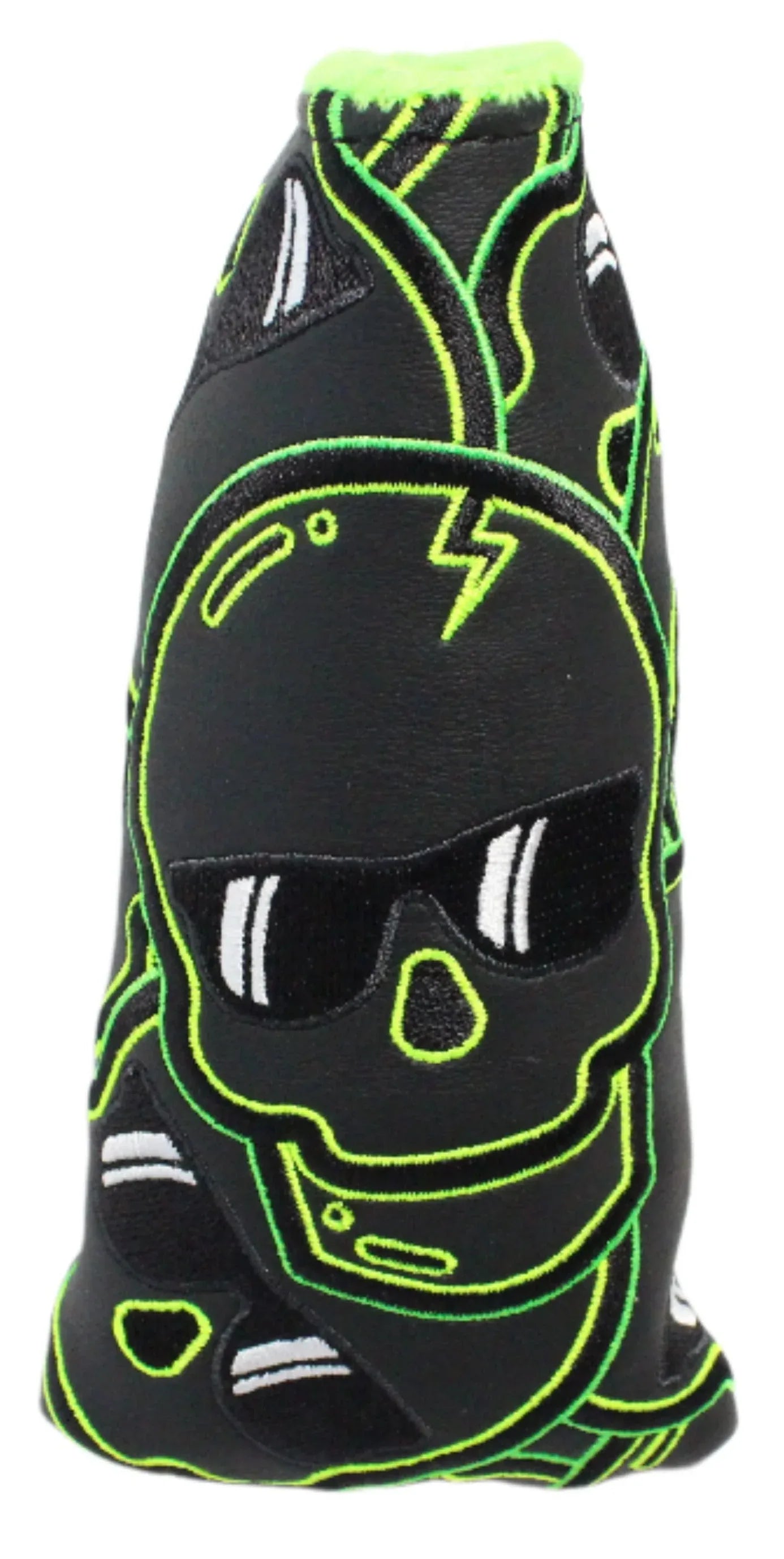 Swag Golf - Green Skulls Blade Putter Headcover *opened, no bag* - GOLF LEAGUE