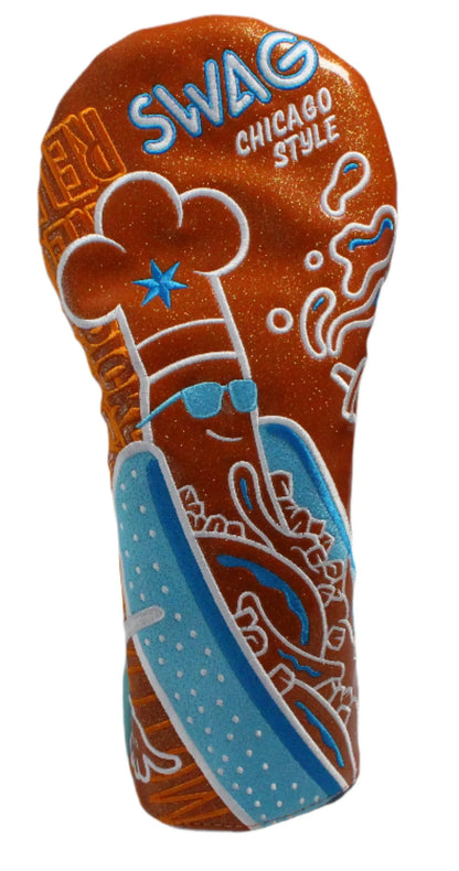 Swag Golf - Mandarin Jumbo Dog Driver/Wood Headcover Set *opened, no bag* - GOLF LEAGUE