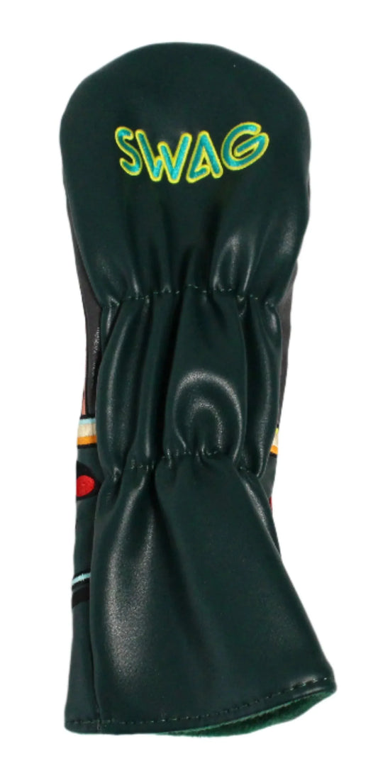 Swag Golf - Neon Green/Yellow "Game Over" Stacked Skulls Fairway Wood Headcover *opened, no bag* - GOLF LEAGUE