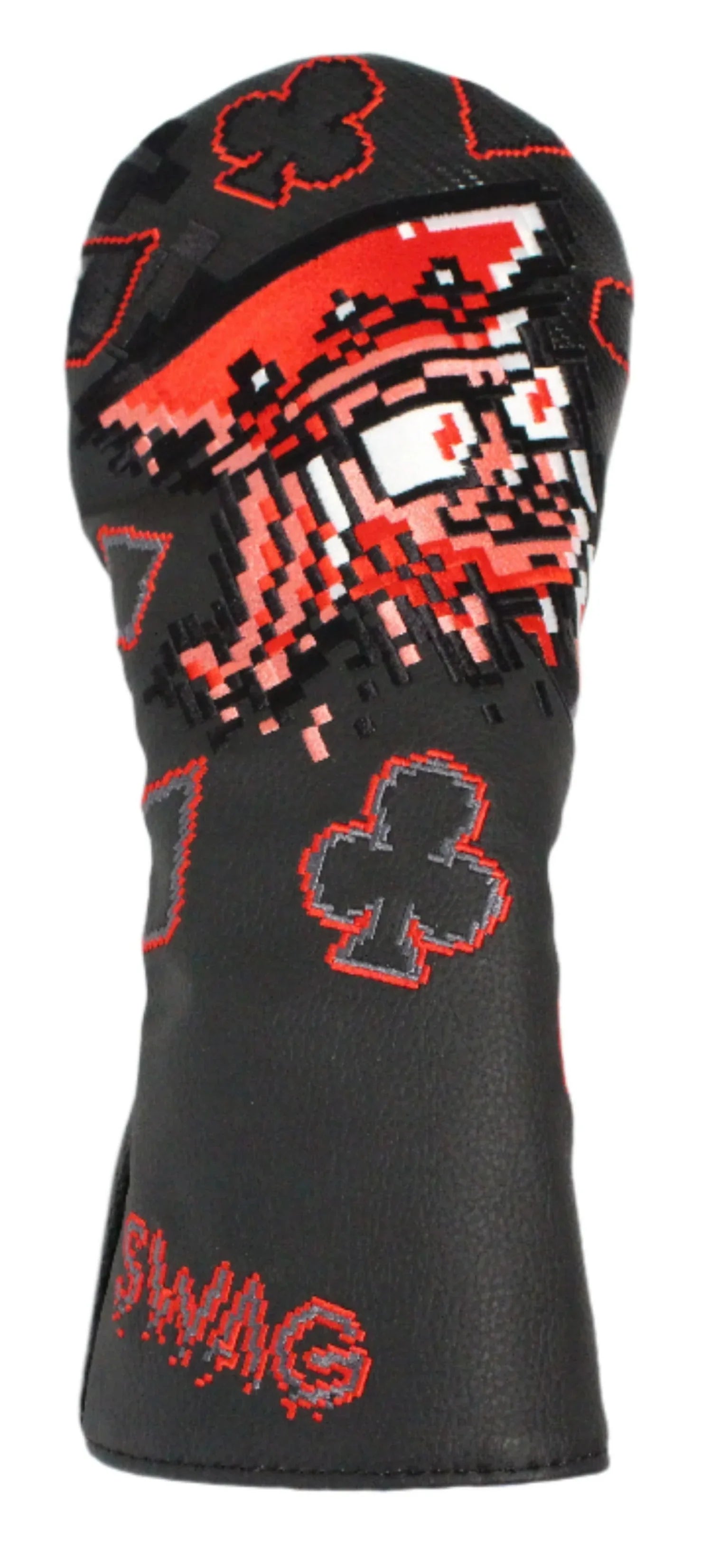 Swag Golf - 8-Bit King Red/Black Driver Headcover *opened, no bag* - GOLF LEAGUE