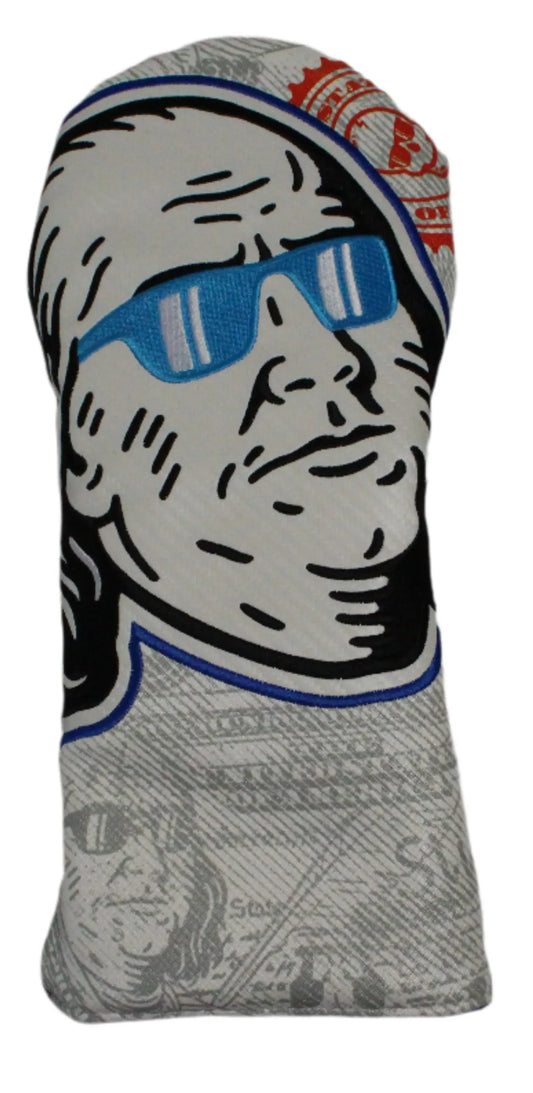 Swag Golf - Shaded Benjamin Franklin COTM Driver Headcover *opened, no bag* - GOLF LEAGUE