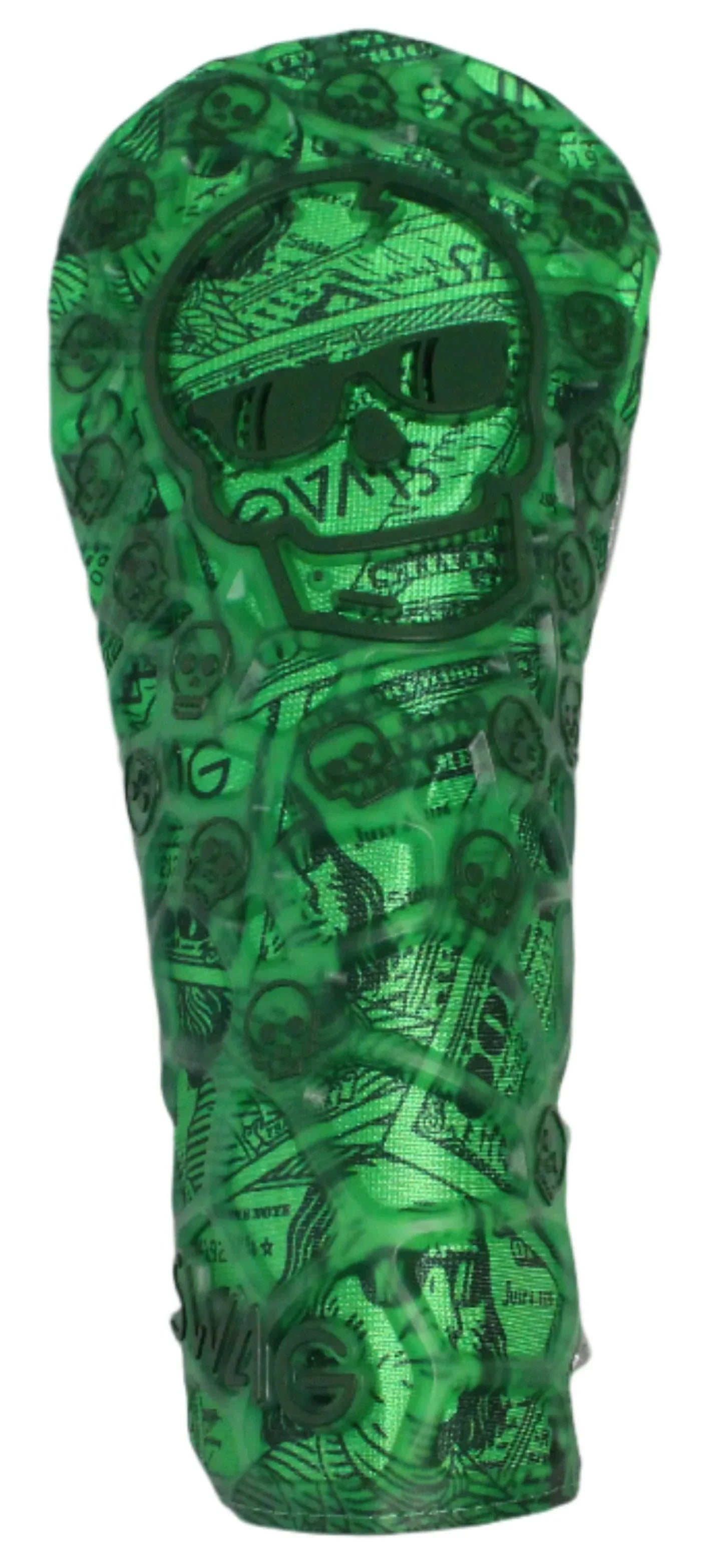 Swag Golf - Dollar Bills Skull TPU Driver Headcover *opened, no bag* - GOLF LEAGUE